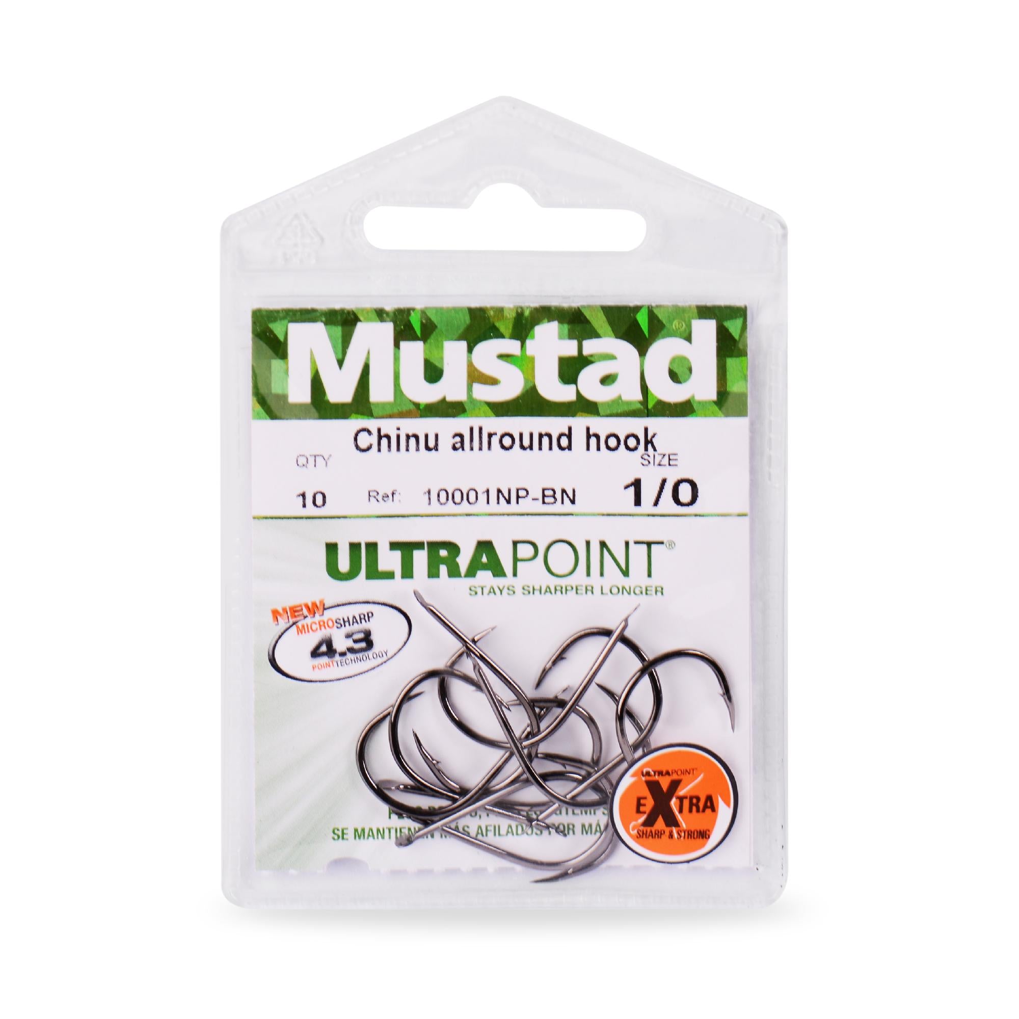10001NP-BN 1/0 MUSTAD UDICE ULTRAPOINT CHINU ALLROUND BR.1/0 10KOM.