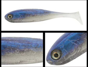 PS3-108 - 6kom ADUSTA VARALICA SILIKONSKA PENTA SHAD 3'' 7,5CM 4,5G 108 HIOU