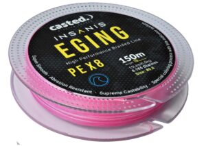CAS 2041 Casted upredenica Insanis Egi x8 150m #1.0 0.187mm 18Lb Pink