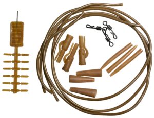 CAS 358137 CASTED SET 2 ANTI TANGLE CAMO TUBE, KOPČE, BRZA VRTILICA+SLEEVE