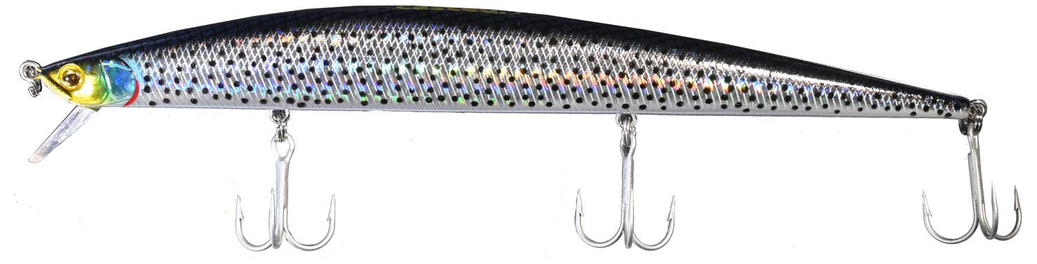 CAS 8029 CASTED VARALICA VOBLER SURF MINNOW GREY MULLET 175 MM 26 G FLOATING