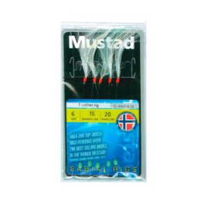 CL-RIG7-6-10 MUSTAD SABIKI PREDVEZ FEATHER 7 BR.6