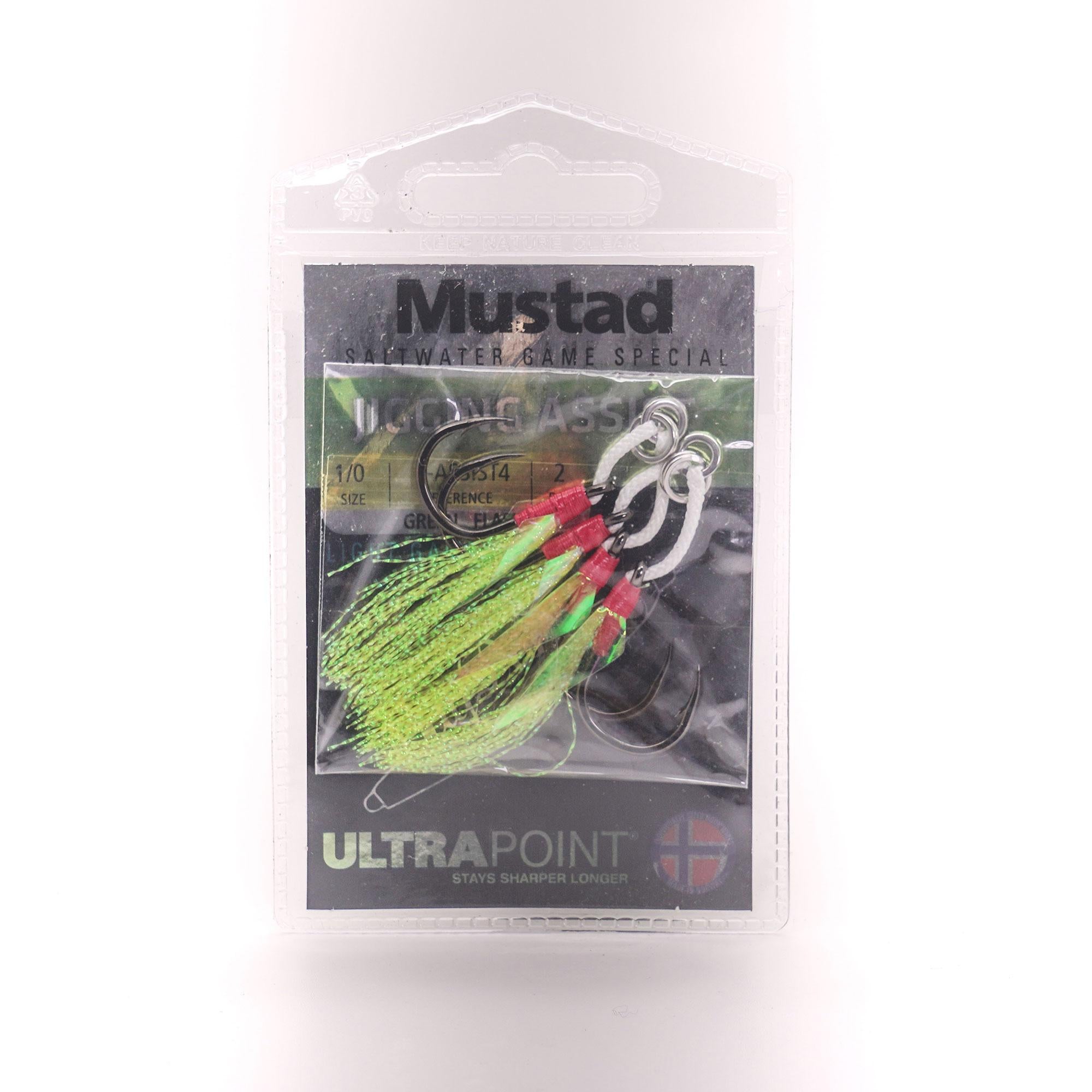 J-ASSIST 4 3/0 MUSTAD ASIST UDICE LIGHT DOUBLE JIGGING J-A4 BR.3/0 2KOM.