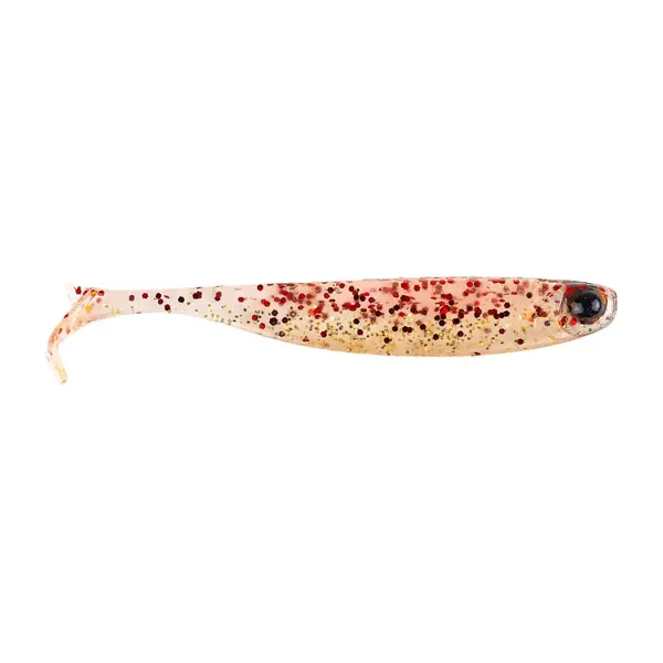 Mustad Mezashi Z-Tail 6pcs #Red Gold Glitter
