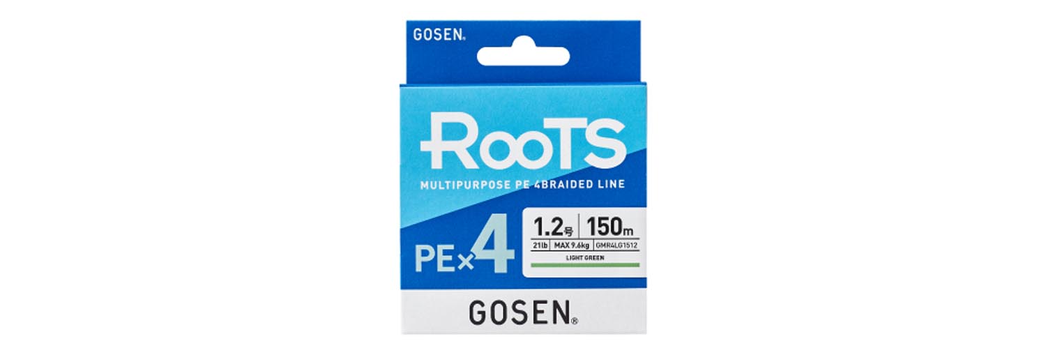 GMR4LG1520 GOSEN UPREDENICA RooTS PEx4 Light Green 150m #2 31lb