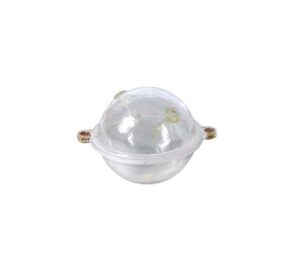 CAS 4080 40MM CASTED BUBBLE FLOAT ROUND 40MM CLEAR