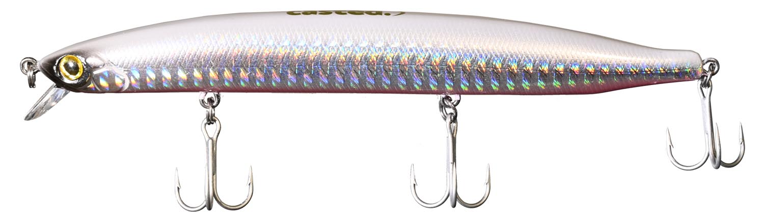 CAS 8008 CASTED VARALICA VOBLER DART MINNOW WHITE FLASH 130 MM 17 G FLOATING
