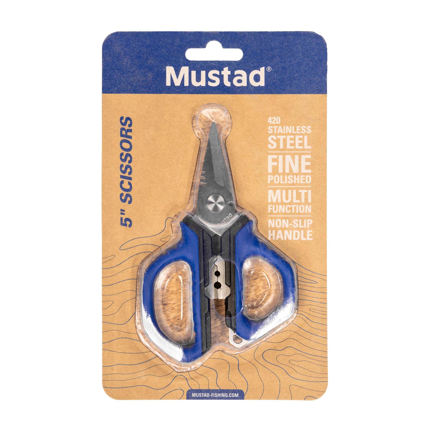MTS-005-SS Mustad škarice 5", 420 Stainless Steel, Fine Polished